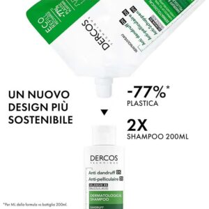 VICHY Dercos Anti-Dandruff Advanced Action Shampoo Normal To Oily Hair 390ml - Image 2