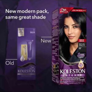 WELLA Koleston Intense Hair Color 302/0 Black - Image 2