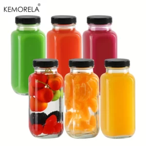 2/4PCS 350ML Glass Bottle Leakproof Vintage Water Bottle for Juicing Hot Sauce Kombucha Ginger Jar Potion Milk Bottle Whiskey - Image 6