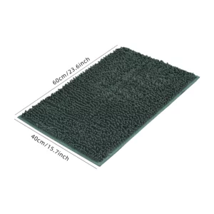 Chenille bath mat rectangular bath blanket fluffy soft carpet absorbent non-slip toilet mat bathroom decoration - Image 3