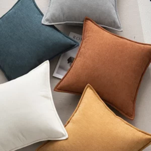 Retro Soft Chenille Throw Pillow Covers with Elegant Design for Sofa Bed Living Room Home Decor - Image 4