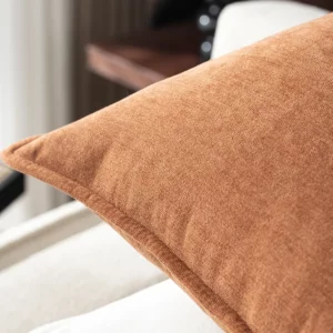Retro Soft Chenille Throw Pillow Covers with Elegant Design for Sofa Bed Living Room Home Decor - Image 5