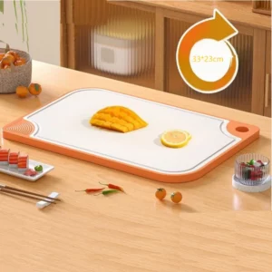 Wheat Straw Double-Sided Antibacterial Cutting Board Home Kitchen Anti-mildew Anti-slip Plastic Multi-functional Sticky Board - Image 3