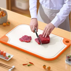 Wheat Straw Double-Sided Antibacterial Cutting Board Home Kitchen Anti-mildew Anti-slip Plastic Multi-functional Sticky Board - Image 6