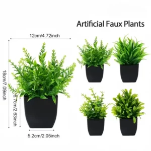 1pc Artificial green plants, home greening, outdoor gardens, office decoration, birthday, wedding and party scene decorations - Image 3