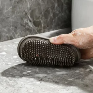 Portable Silicone Soap Dish with Double-Layer Lid - Travel Bathroom Organizer, Odor-Resistant Drainage SoapHolderTray for Shower - Image 3