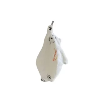 Polar Bear Hand Wiping Towel Super Absorbent Hanging Kitchen Towel Coral Design Thick Cartoon Hand Towel - Image 5