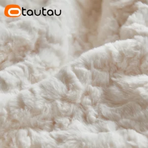 OTAUTAU Soft Faux Bunny Fur Bean Bag Cover Pouf Ottoman Winter Christams DD027【No Filler Inside!You Need Fill It By Yourself !】 - Image 7