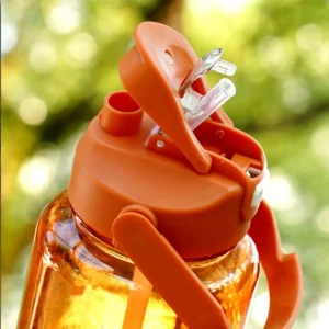 Gradient Plastic 3-IN-1 Water Bottle Set with Measurement Scale Large Capacity Drink Bottle Outdoor Sports Camping - Image 4