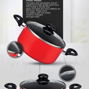 8 Pcs Non Stick Aluminium Cookware Set - Image 4