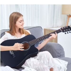 38-Inch Guitar With Accessories Set for Kids and Adults with Guitar Bag Tuner Brass strings Capo String Pick and Clean Cloth for Gift - Image 5