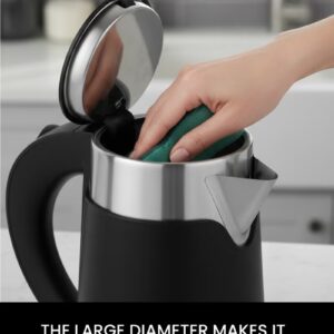 Olsenmark 1.0L Double Layer Electric Kettle OMK7028 | 800W Fast Boiling with 360° Rotating Base | Auto Shut-Off, Overheat & Dry Boil Protection | Perfect for Tea, Milk & Water | 2 Years Warranty | Black 1 L 800 W OMK7028 BLACK - Image 5