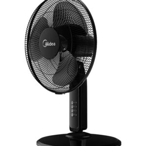 Pedestal Stand Fan with SQD Motor, 16 inch, 3D Oscillation Directions, 3 Speed Levels & Adjustable Height, 3 Leaf Blade with 7.5 Hours Timer, Best for Home & Office 50 W FS4019K Black - Image 2