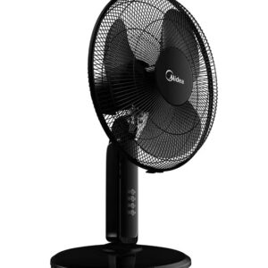 Pedestal Stand Fan with SQD Motor, 16 inch, 3D Oscillation Directions, 3 Speed Levels & Adjustable Height, 3 Leaf Blade with 7.5 Hours Timer, Best for Home & Office 50 W FS4019K Black - Image 3