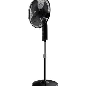 Pedestal Stand Fan with SQD Motor, 16 inch, 3D Oscillation Directions, 3 Speed Levels & Adjustable Height, 3 Leaf Blade with 7.5 Hours Timer, Best for Home & Office 50 W FS4019K Black - Image 5