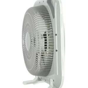 Olsenmark 12 inch Box Fan OMF1723N, 3 Speed Control, 60 minutes timer, Powerful Personal Desk Box Fan With Copper Motor, Table Fan for Office, Home (3 Speed) Fan Guard OMF1723 Grey - Image 4