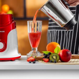 3 IN 1 Indian Mixer Grinder Juicer OMSB2427J, 750W Powerful Motor with Stainless Steel Jars and Blades, 3 Jars with 3 Speed Control Unbreakable Polycarbonate Jar Caps, Multicolour 0 L 750 W OMSB2427K Multicolour - Image 9