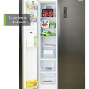 734l Gross Capacity 562l Net Capacity Premium Side By Side Refrigerator With Nutri Tafreez Hygienic Freezing Energy Efficient Inverter Compressor External Control Touch Panel Elegant Premium Finish Nr-bs734msae Matt Black-10 Year Compressor Warranty 362 kW NR-BS734MSAE Matt Black - Image 5