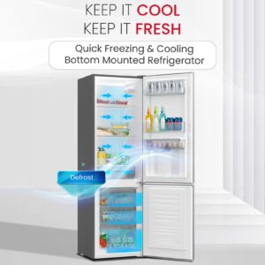 276L Gross Capacity /248L Net Capacity Refrigerator, Defrost, Mechanical Control, Water Dispenser, and Energy-Efficient Cooling - NBF400 Silver NBF400 Silver - Image 8