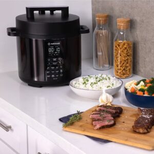 Electric Pressure Cooker,8 Liters, Smart Pot 2, 9 In 1 Rice Cooker, Slow Cooker, Steamer, Sauté Pot, Yogurt Maker & More, 12 Smart Programs With New Smart Lid, 2 Years Warranty 8 L 1200 W NC-SP208K Black - Image 4