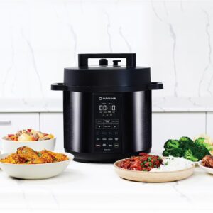 Electric Pressure Cooker,8 Liters, Smart Pot 2, 9 In 1 Rice Cooker, Slow Cooker, Steamer, Sauté Pot, Yogurt Maker & More, 12 Smart Programs With New Smart Lid, 2 Years Warranty 8 L 1200 W NC-SP208K Black - Image 5