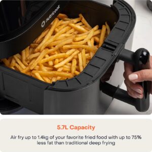 Digital Air Fryer Vision 3 , 5.7L Capacity with Clear Window & Internal Light,6 Presets, Air Fry, Roast, Bake, Broil, Dehydrate& Reheat, 2 Years limited Warranty 5.7 L 1700 W NC-AF357V Black - Image 9