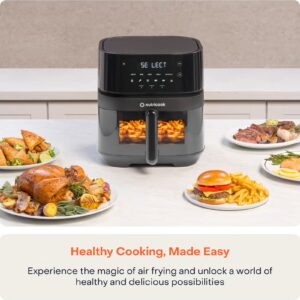 Digital Air Fryer Vision 3 , 5.7L Capacity with Clear Window & Internal Light,6 Presets, Air Fry, Roast, Bake, Broil, Dehydrate& Reheat, 2 Years limited Warranty 5.7 L 1700 W NC-AF357V Black - Image 11