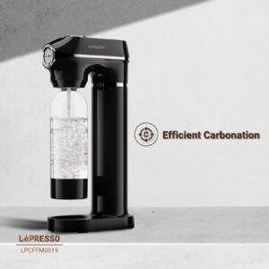 Carbonator Sparkling Water Maker with Pressure Release Gauge, Cordless Portable Sparkling Water Machine with 1000mL Capacity, Adjustable Carbonator Level Fizz Maker, CO2 Compatible Soda Maker - Image 5