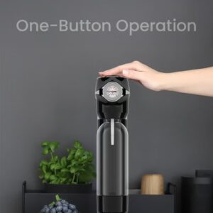 Carbonator Sparkling Water Maker with Pressure Release Gauge, Cordless Portable Sparkling Water Machine with 1000mL Capacity, Adjustable Carbonator Level Fizz Maker, CO2 Compatible Soda Maker - Image 10