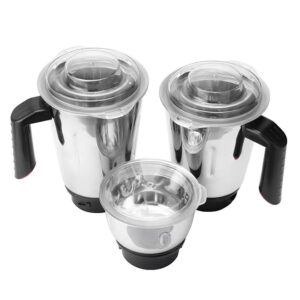 GEEPAS Mixer Grinder with Super Extractor 5-IN-1 Functions Powerful copper motor and Stainless steel jars Harmonic grinding Overload protection 2.1 L 1000 W GSB5457N White/Red - Image 4