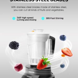 GEEPAS Mixer Grinder with Super Extractor 5-IN-1 Functions Powerful copper motor and Stainless steel jars Harmonic grinding Overload protection 2.1 L 1000 W GSB5457N White/Red - Image 5