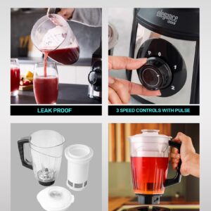 GEEPAS Mixer Grinder with Super Extractor 5-IN-1 Functions Powerful copper motor and Stainless steel jars Harmonic grinding Overload protection 2.1 L 1000 W GSB5457N White/Red - Image 7