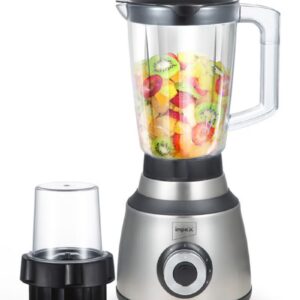 2 in 1 Powerful Blender - Powerful Copper Motor, 1.6L Unbreakable Blender Jar, 150g Grinding Jar, Ice-Crushing Blades, Stainless Steel Housing, 4 Speeds, Motor Overheat Protection 600 W BL3508 Black & Grey - Image 8