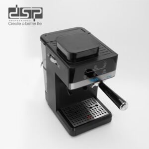 DSP Professional Espresso Coffee Machine with Built-In Grinder, 20 Bar Pressure, Milk Frother – Black - Image 4