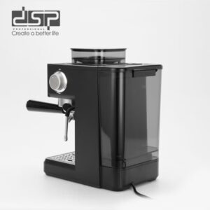 DSP Professional Espresso Coffee Machine with Built-In Grinder, 20 Bar Pressure, Milk Frother – Black - Image 5