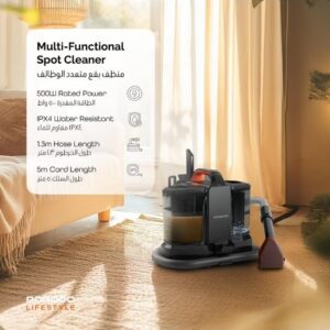 Carpet Cleaner with 11kPa Suction Power, Dual Water Tank Sofa Cleaner, Powerful Stain Remover Cleaning Machine, Spot Cleaner with Versatile Tools, 500W Deep Stain Cleaner for Home/Office/Car - Image 9