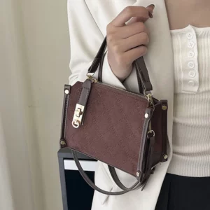 Fashion Plaid Crossbody Bags For Women, Daily Used, Small Handbags Ladies Shoulder Bag For Gift, With Lock - Image 4