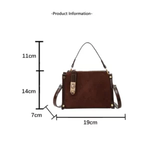 Fashion Plaid Crossbody Bags For Women, Daily Used, Small Handbags Ladies Shoulder Bag For Gift, With Lock - Image 6