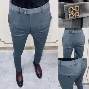 Men Suit Pants Formal Trousers Stretch Slim Pantalone Hombre Calça Masculina Solid Color Casual Dress Pants Fashion Men Clothing - Image 5