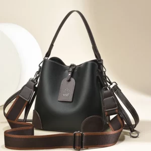 TRAVEASY Women's Vintage Bucket Bag 2025 New Large Capacity Crossbody Shoulder Bag Fashion Stylish Spacious Handbag for Women - Image 2
