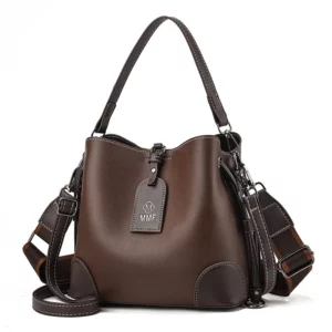 TRAVEASY Women's Vintage Bucket Bag 2025 New Large Capacity Crossbody Shoulder Bag Fashion Stylish Spacious Handbag for Women - Image 6