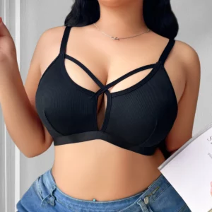1pcs Plus Size 1XL-4XL Thin Non-underwire Bra Women's Underwear Wireless Vest Adjustable Brassiere Gathering Sexy Lingerie - Image 6