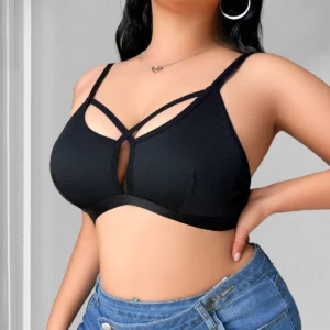 1pcs Plus Size 1XL-4XL Thin Non-underwire Bra Women's Underwear Wireless Vest Adjustable Brassiere Gathering Sexy Lingerie - Image 5