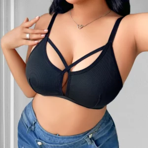 1pcs Plus Size 1XL-4XL Thin Non-underwire Bra Women's Underwear Wireless Vest Adjustable Brassiere Gathering Sexy Lingerie - Image 4