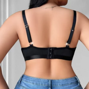 1pcs Plus Size 1XL-4XL Thin Non-underwire Bra Women's Underwear Wireless Vest Adjustable Brassiere Gathering Sexy Lingerie - Image 3