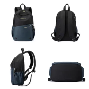 New Waterproof Oxford Men Backpack Zipper School Bags For Teenagers Small Shoulder Backpack Male Multifunction Rucksack - Image 2