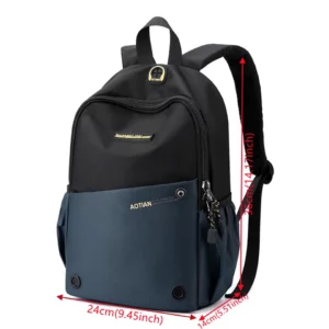 New Waterproof Oxford Men Backpack Zipper School Bags For Teenagers Small Shoulder Backpack Male Multifunction Rucksack - Image 5