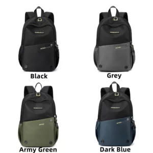 New Waterproof Oxford Men Backpack Zipper School Bags For Teenagers Small Shoulder Backpack Male Multifunction Rucksack - Image 6