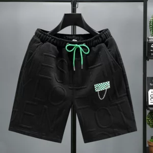 New Fashion knitted Shorts Men Comfortable Elastic Waist Clothing Male Breathable Short Trousers plus size - Image 5