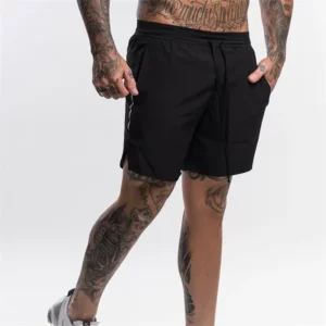 Brand Men Fitness Bodybuilding Gyms Workout Shorts Man Summer Male Breathable Quick Dry Sportswear Jogger Beach Short Pants - Image 3
